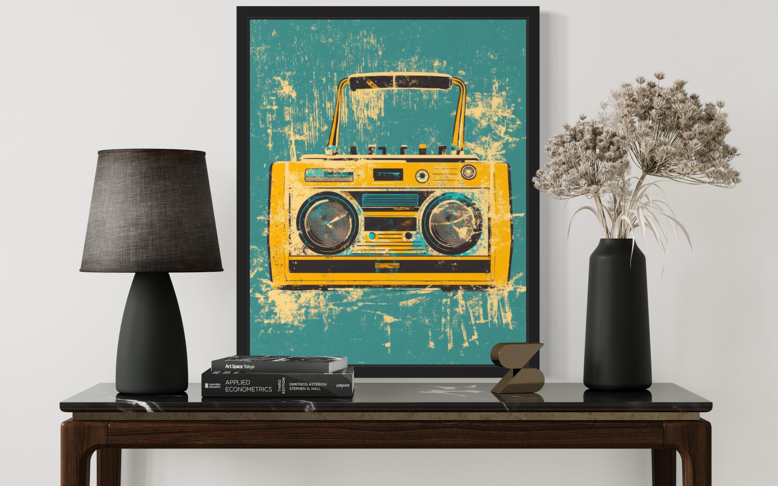 Amazon.com: Boombox Pop Art Print Poster, Vintage Retro Wall