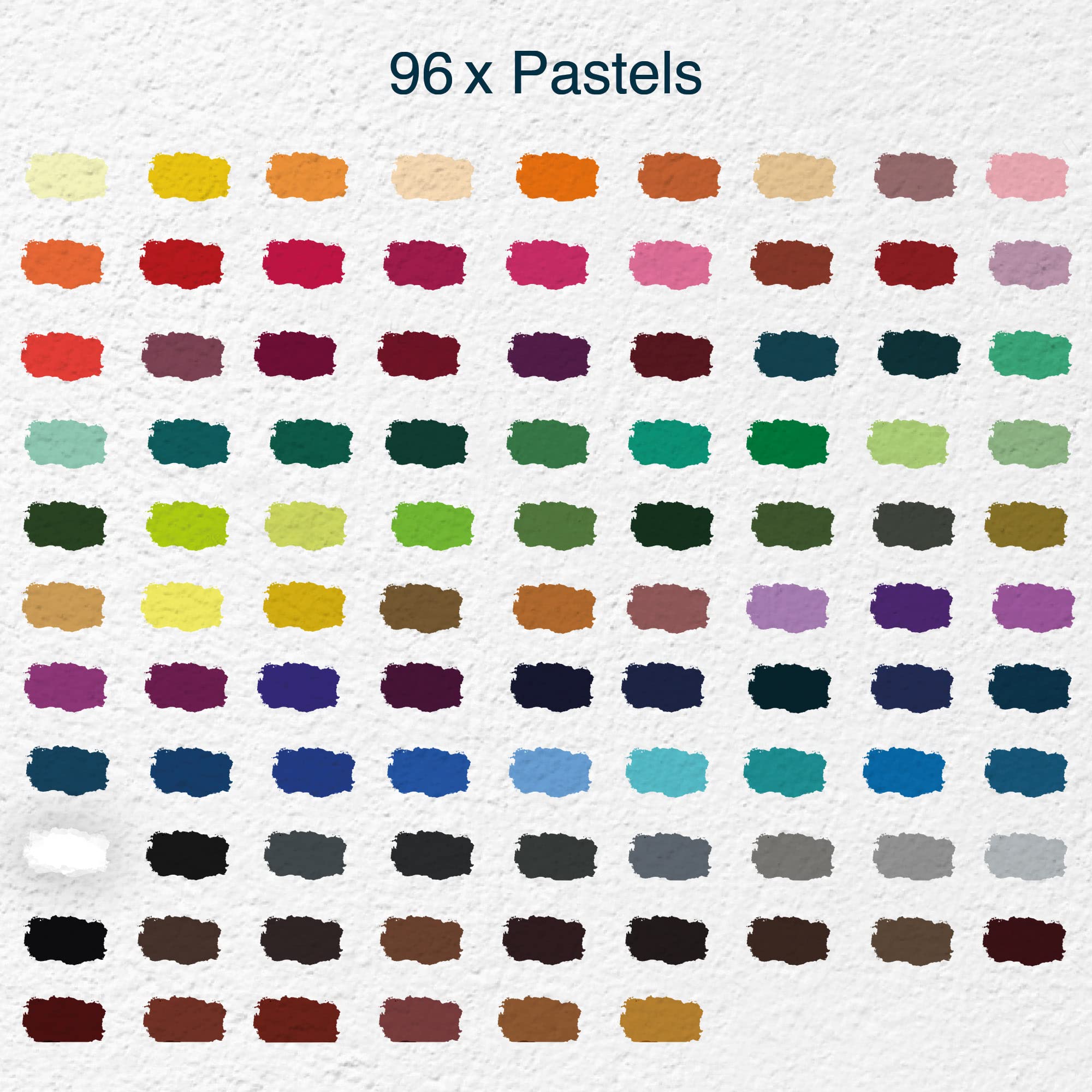 Artina Set de craies Pastilo 96 couleurs coffret certifié FSC