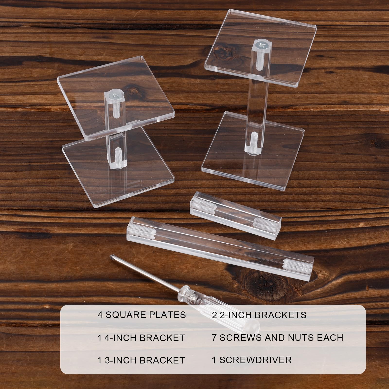 BOXOB 2szt Latające Miniatury Bojowe Risers, Regulowana Wysokość Wielopoziomowej Platformy Akrylowe Stojaki Bojowe do Prezentacji Terenu do Miniatur DND Gier Planszowych Akcesoriów RPG