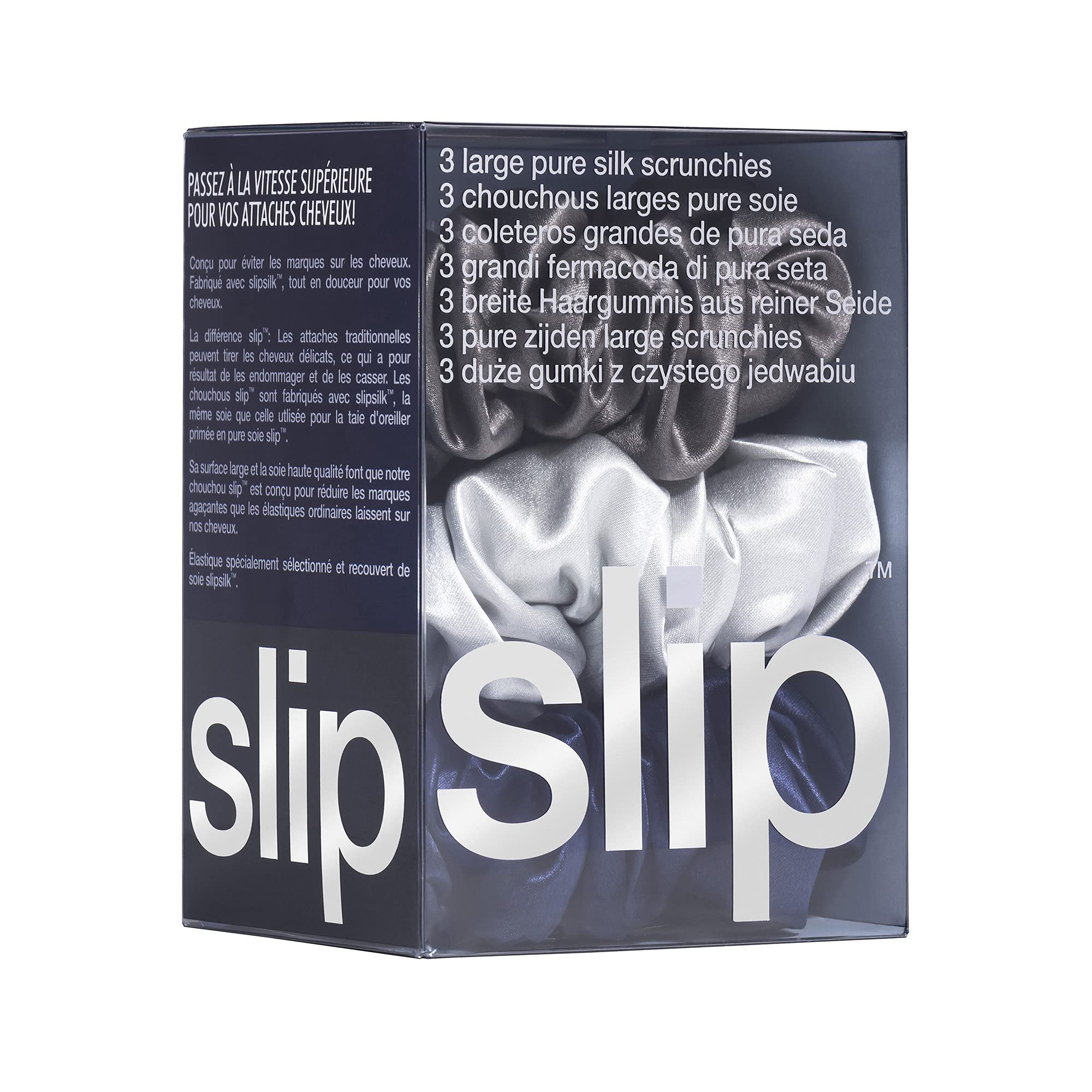 Amazon.com : slip Pure Silk Large Scrunchies - The Midnight  display picture 3