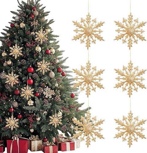 Miniatura 9 de Juego de adornos navideños 10 piezas, árboles de Navidad de madera, decoraciones de caramelo rojo y blanco, señales de palabras de creer, alegría,