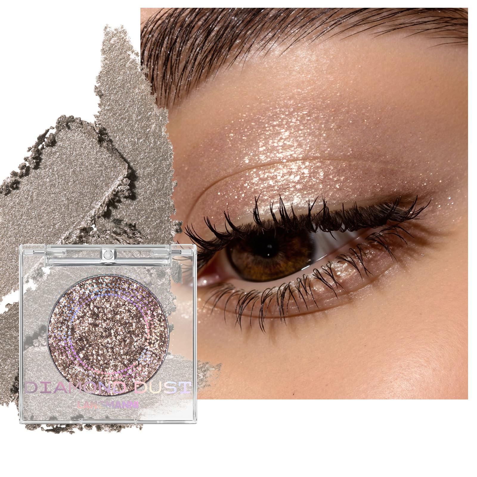 Photo 1 of **2 pack** Jolilab Glitter Eyeshadow - 06 Champagne Mist
