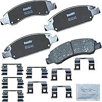 Vista 452 de Pastillas de Freno Delanteras Cerámicas Bendix Priority1 CFC430A para Modelos Selectos INFINITI G35, I30, Nissan 350Z, Altima, Juke, Maxima, Sentra