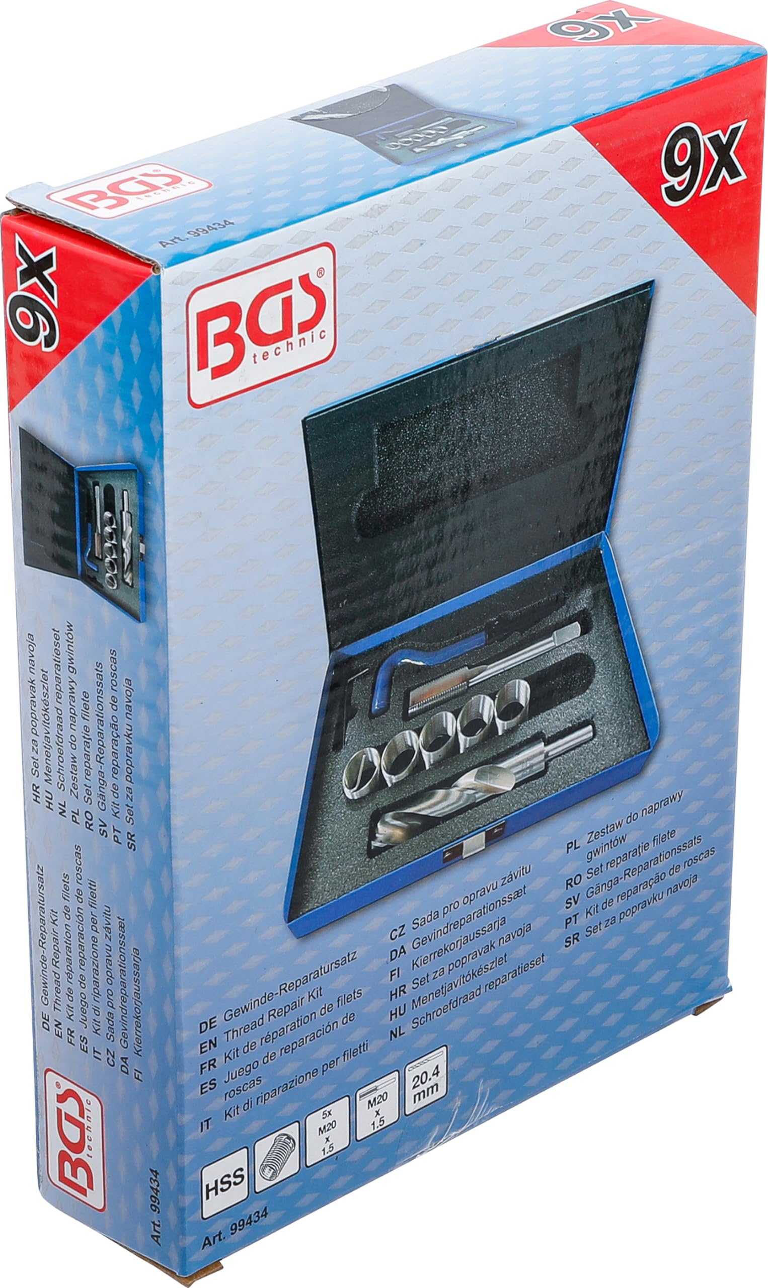 Maschio Trapezoidale Metrico Tr25x5 HSS - Per Filettature In Acciaio, Ottone, Alluminio - Foto 10