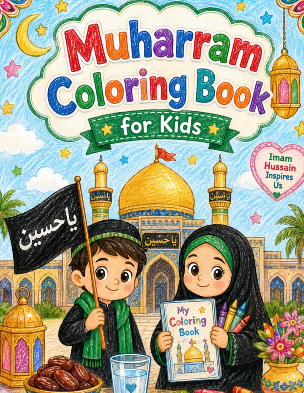 Muharram Coloring Book for Kids: Learn, Remember, and Be Kind