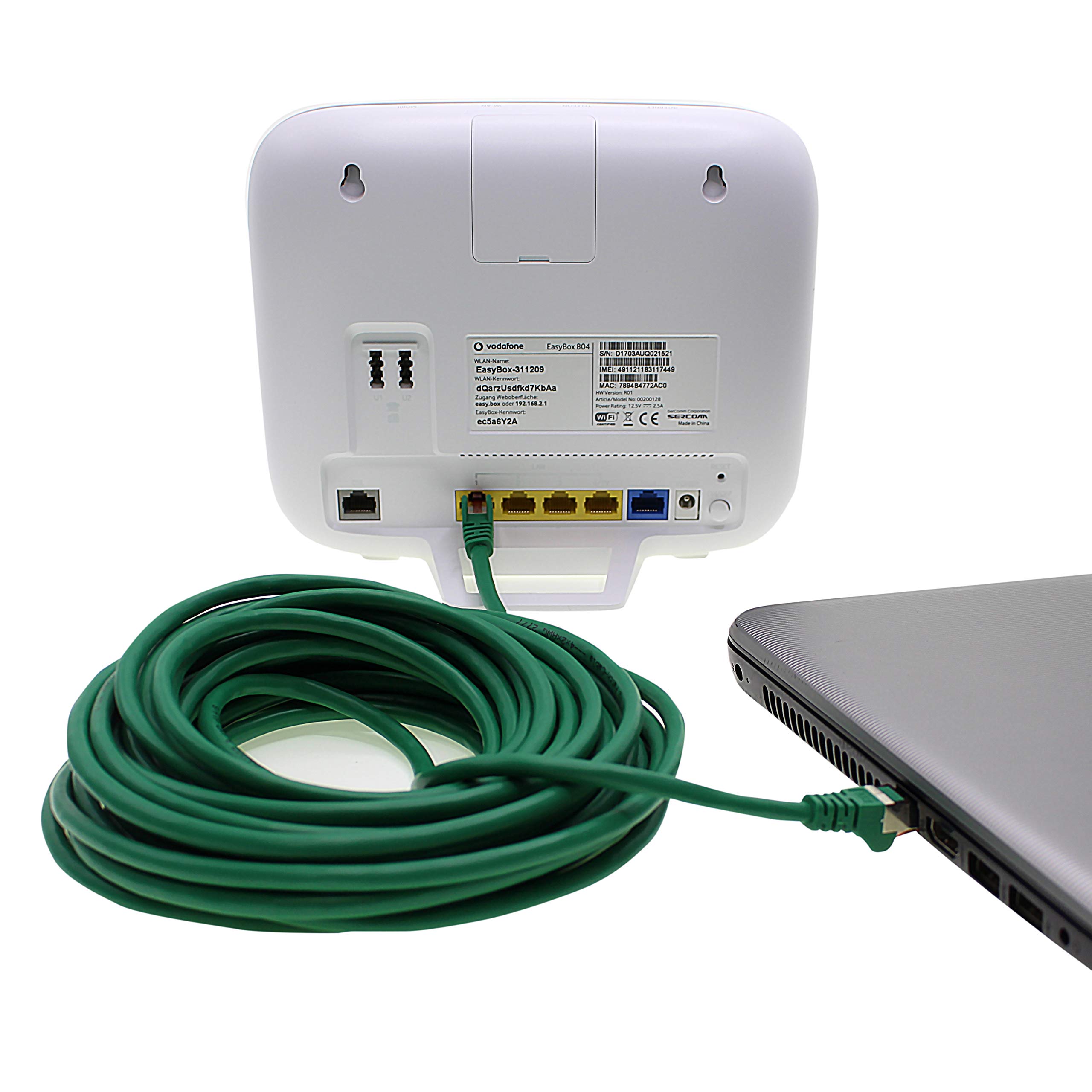 Kabel sieciowy Cat.6 2 m zielony - 5 x kabel Ethernetowy Lankabel Cat6 Lan kabel sieciowy Sftp Pimf kabel krosowy 1000 Mbit s