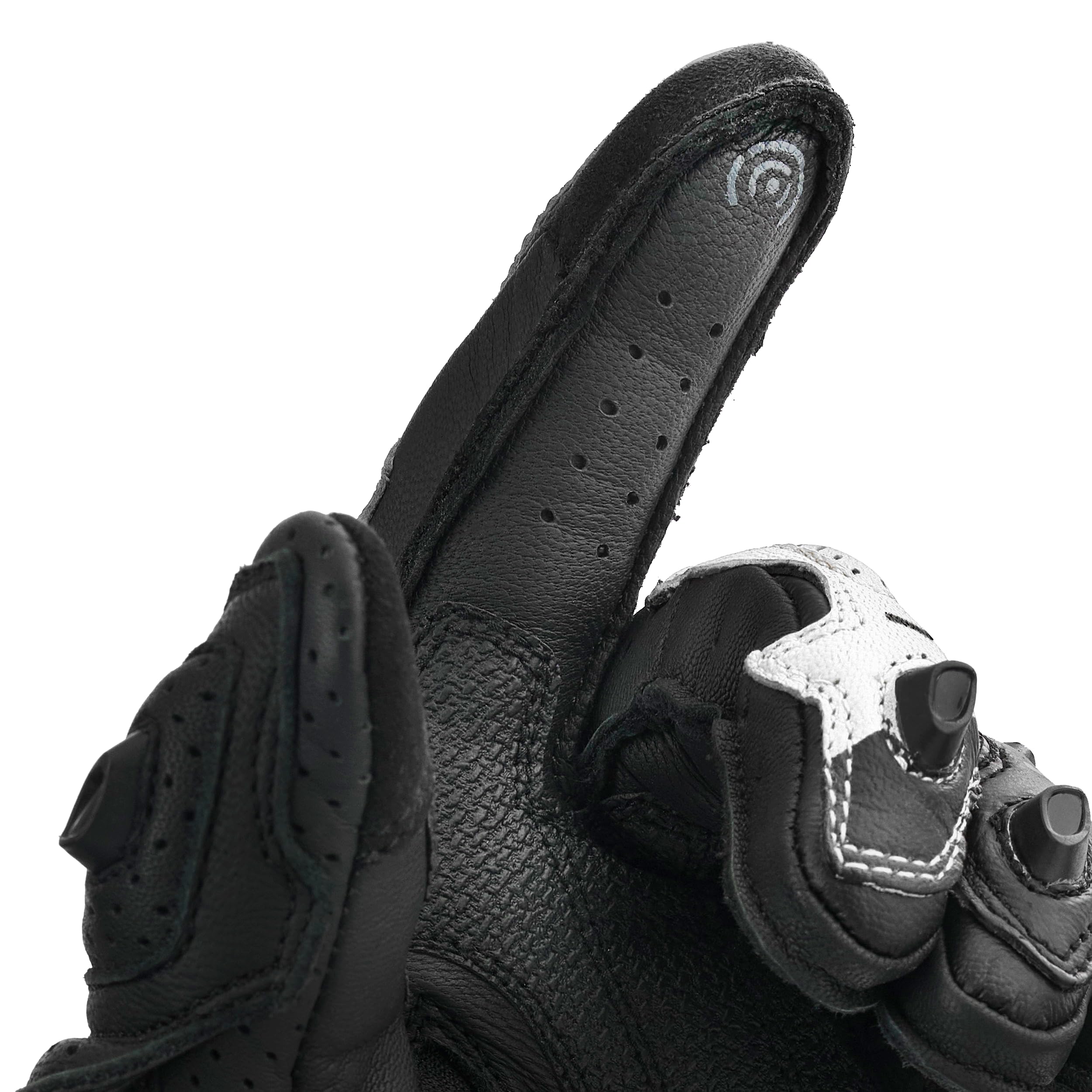 SHIMA XRS-3 Motorrad Handschuhe Herren Leder Kurze Sport Motorradhandschuhe Schutz Touchscreen Stadt Lederhandschuhe Motorcycle Belüftet Verstärkt Perforiertes Leicht (Herren, Weiß, 3XL)