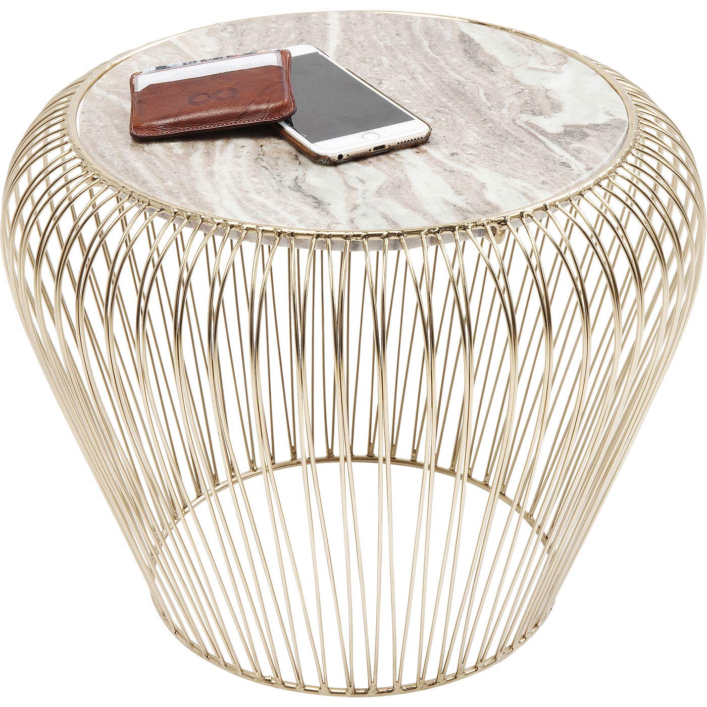 Kare Design Mesa Auxiliar, gris, 43 cm