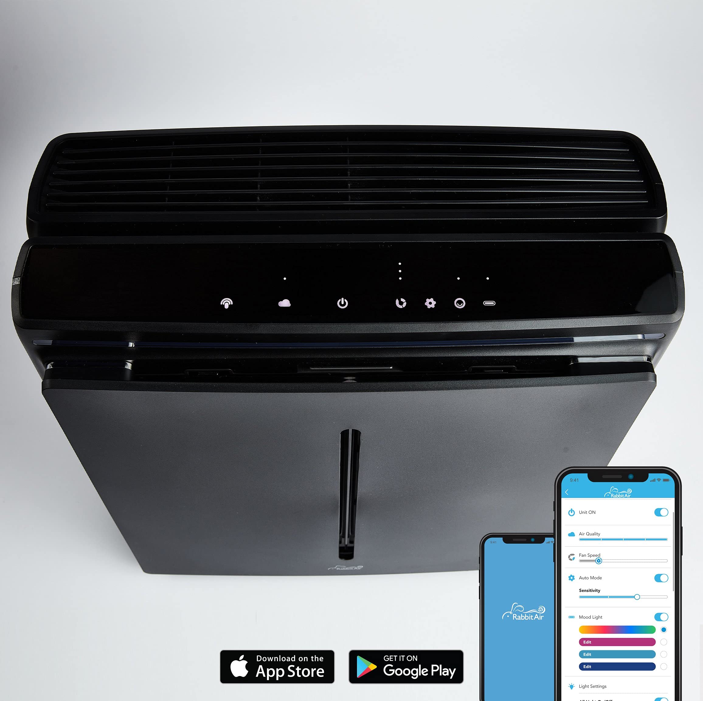 Rabbit Air A3 SPA1000N Ultra Quiet HEPA Air Purifier, 6 stage