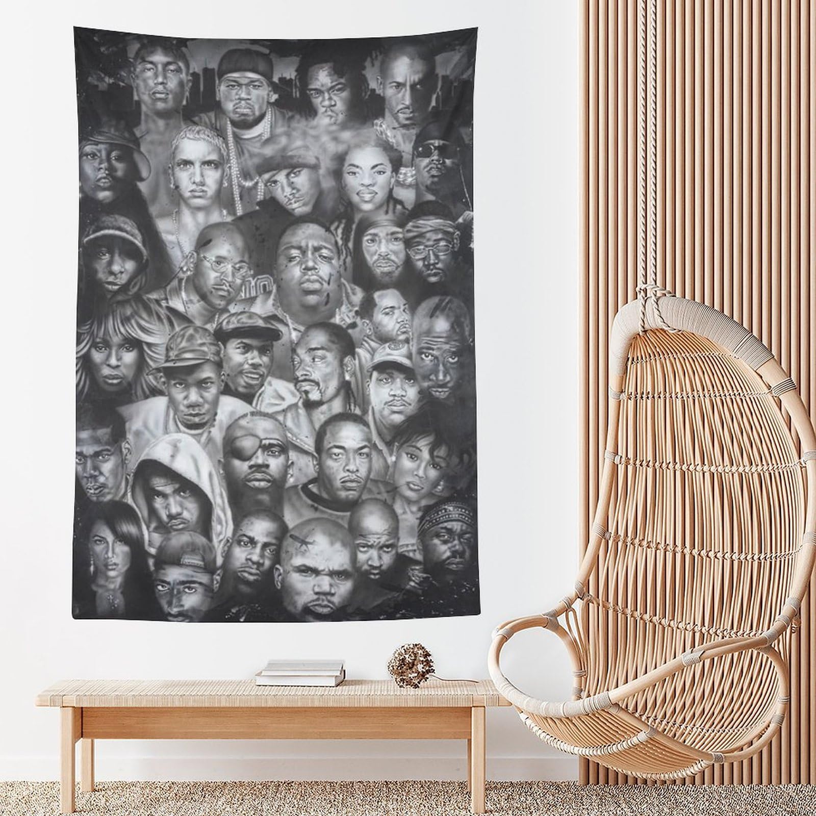 Poster da parete con cantante rap hip hop e stelle (23), decorazione per la casa, decorazione per la casa, 152,4 x 228,6 cm