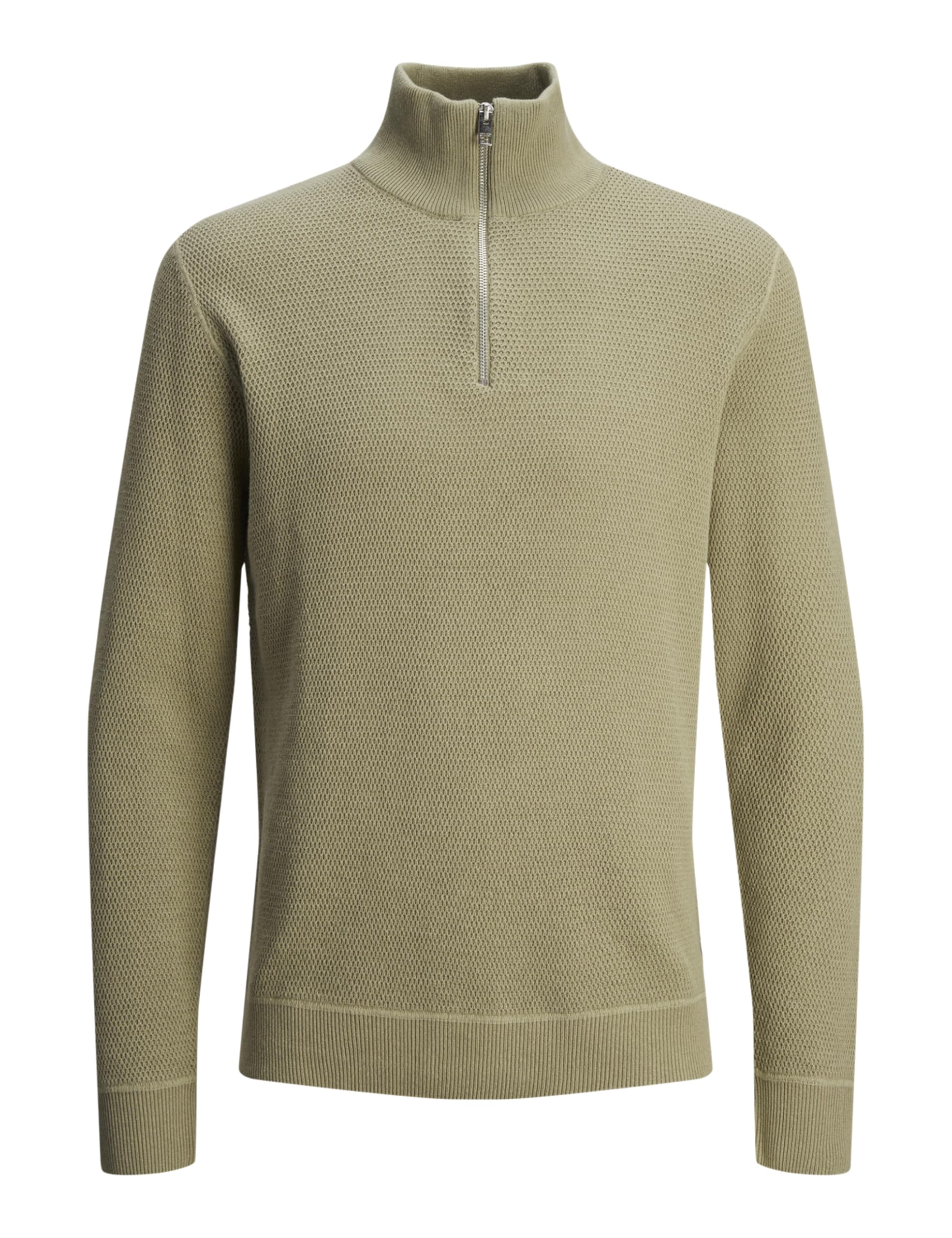 JACK & JONES Men's Jprbluchrister Knit Half Zip Jumper, Overland Trek, L
