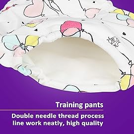 MooMoo Baby 6 Packs Cotton Training Pants Reusable Toddler Potty Training Underwear for Boy and Girl Mermaid-2T Pink