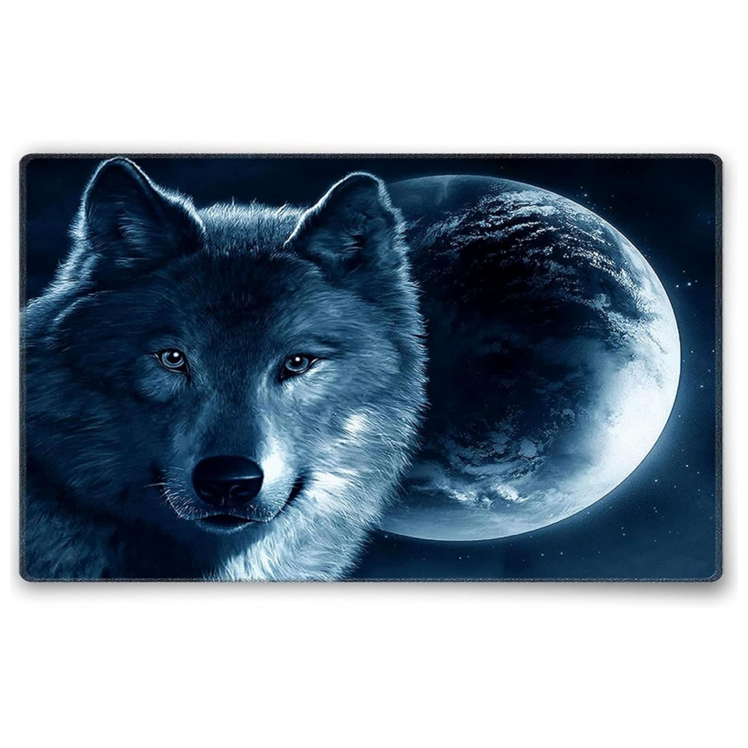 Silent Monsters Alfombrilla de ratón Ordenador XXL 900 x 400 mm, Mouse Pad Grande Tela, púrpura, Antideslizante y silenciosa, para Gaming, Oficina, Home Office, Lavable, Enrollable, Cosida — view 60