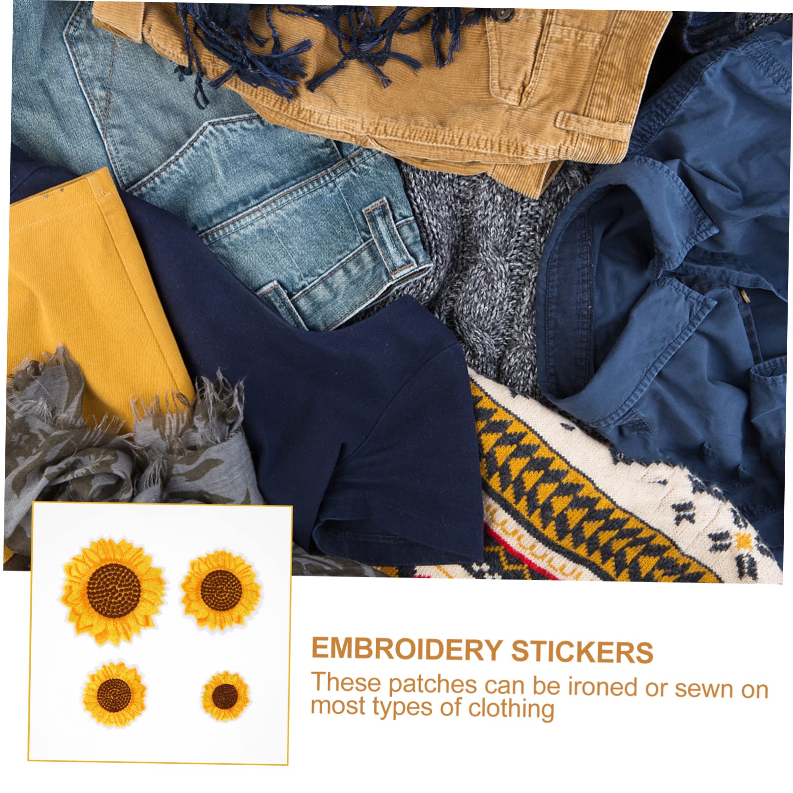 Housoutil 2 Set Toppe Ricamate Termoadesive Per Abbigliamento Per Decorazione E Riparazione Jeans Magliette E Borse Applicazioni Fai Da Te Uniche 20 Pezzi*2