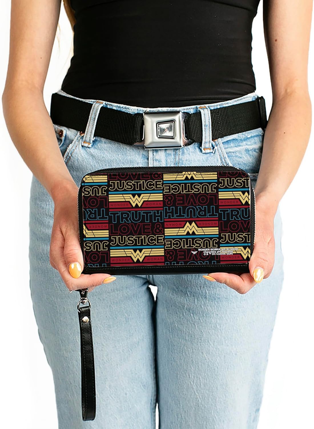 Buckle-Down PU Zip Around Wallet Rectangle - Wonder Woman - Image 3