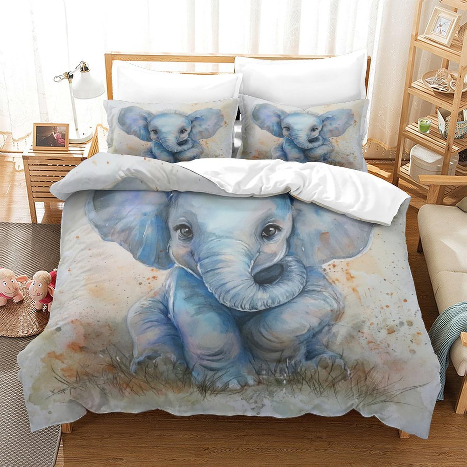 Parure de lit housse de couette microfibre douce facile d'entretien fermeture éclair 260x220