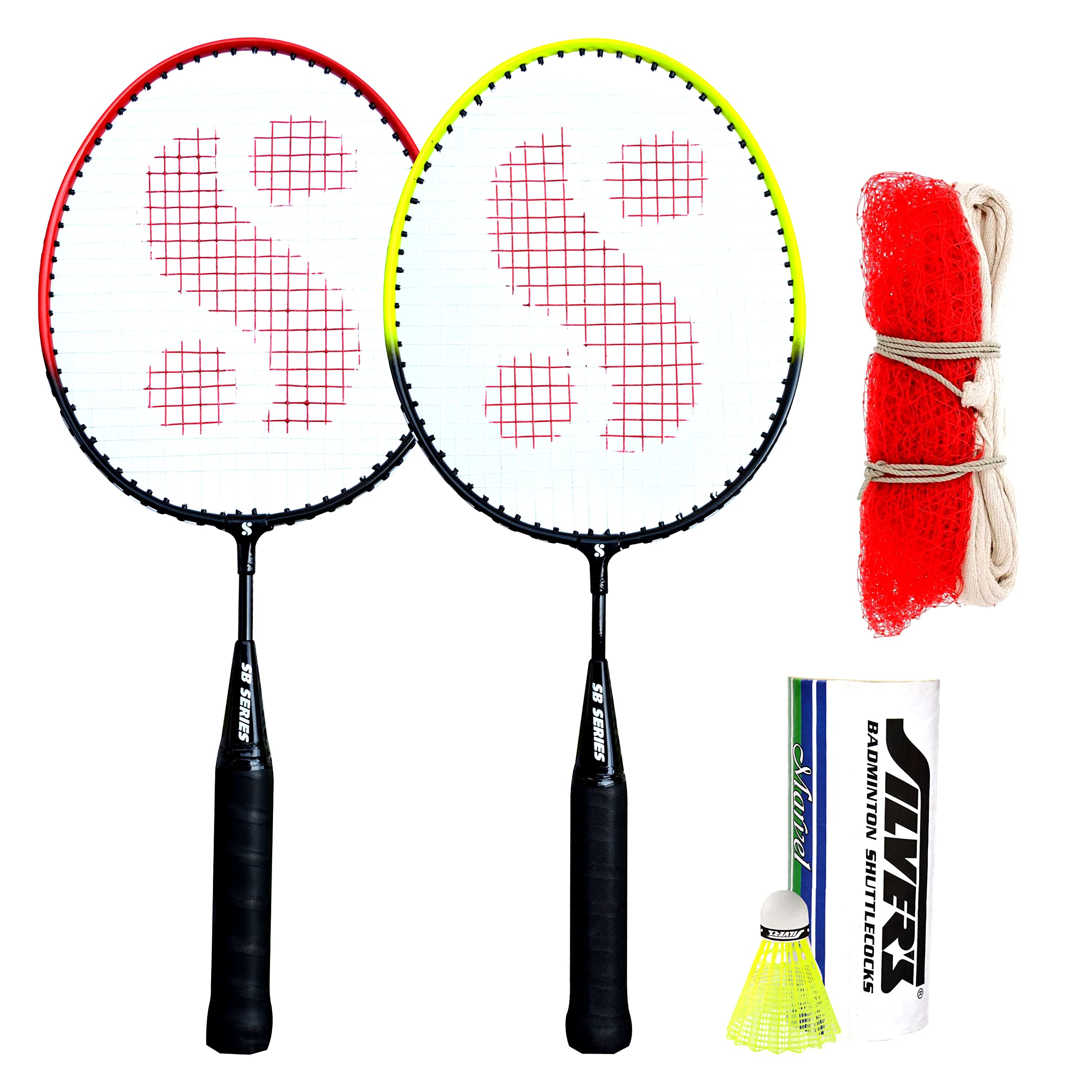 Silvers Junior Pedal Combo-6 (2 Badminton Rackets, 3 Plastic Shuttlecock, 1 Junior Badminton Net Nylon) (B0BCGMKVLF) Amazon Price History, Amazon Price Tracker