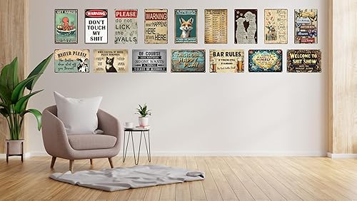 Miniatura 6 de Bar - Vintage Street Sign Vintage Tin Sign Metal Sign Man Cave Bar Wall Art Christmas 12x8 inch