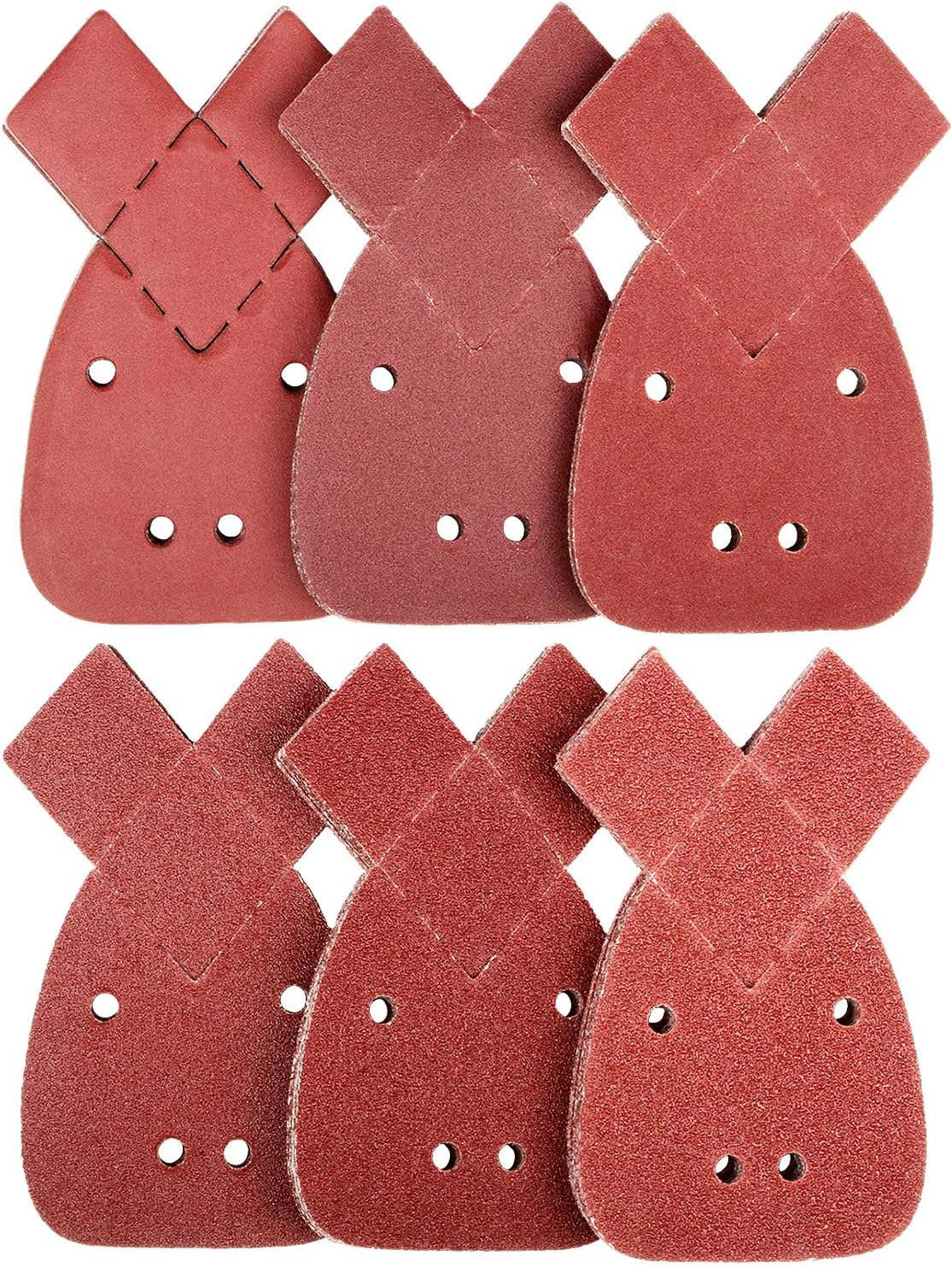 60pcs Black and Decker Mouse Sander Pads, 10 x 40/60/80/120/180/240