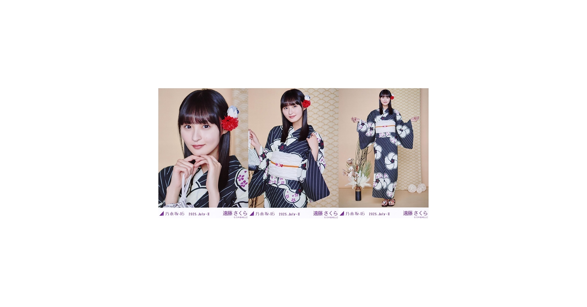 Amazon.co.jp: 乃木坂46 生写真 2025年 浴衣 3種コンプ 遠藤
