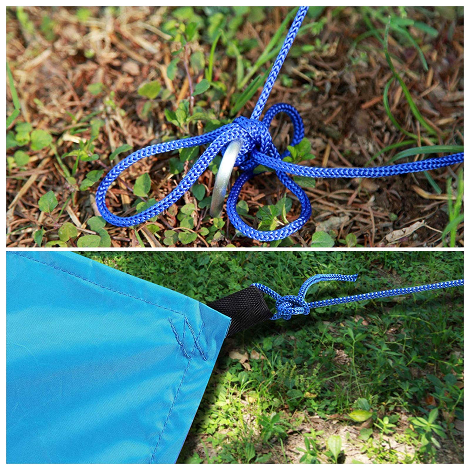 Lona multifuncional impermeable para camping, hamaca para tienda de campaña, refugio de lluvia, toldo ligero para exteriores, para playa, picnic, viajes, senderismo, pesca, escalada