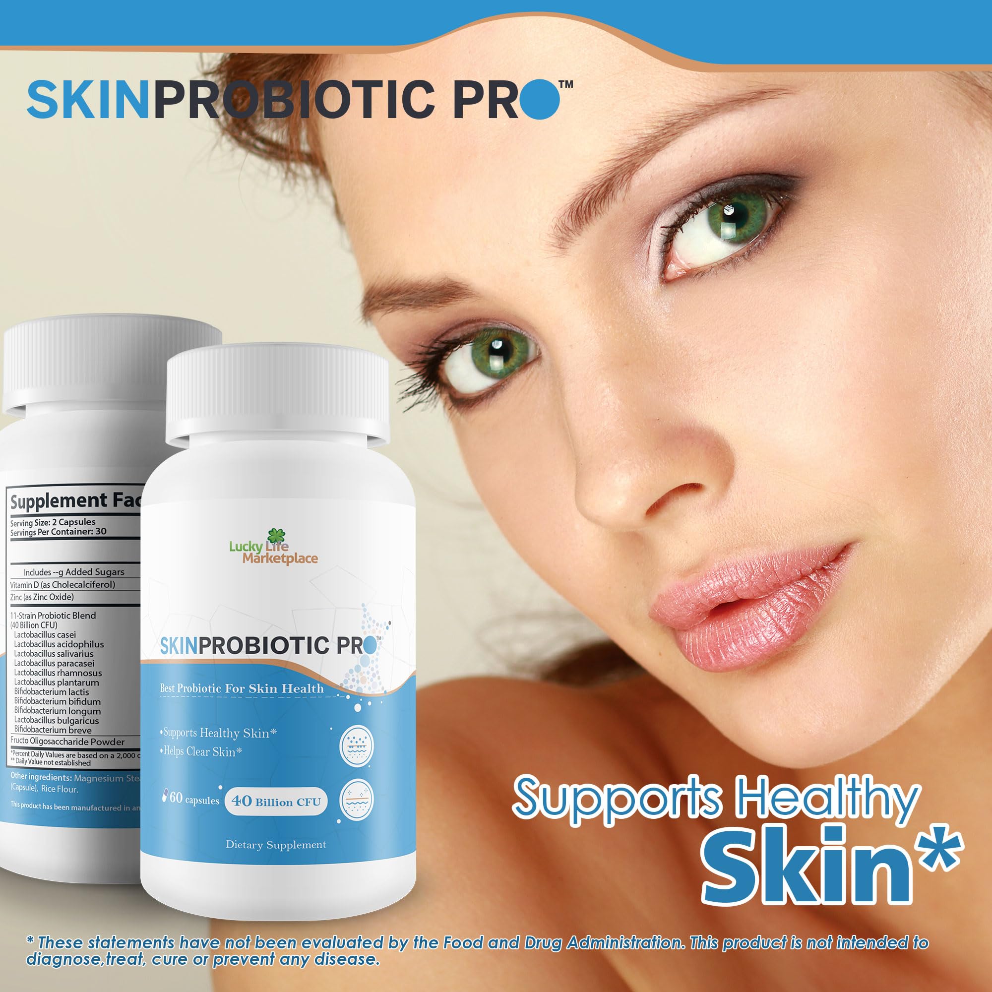 Skin Probiotic Pro - Support Healthy Skin from the Inside Out with a Probiotic Skin Health Support - Help Support Decreased Blemishes, Pimples, Redness - Probiotics for Hydrated & Healthy Looking Skin — Amazon image 5