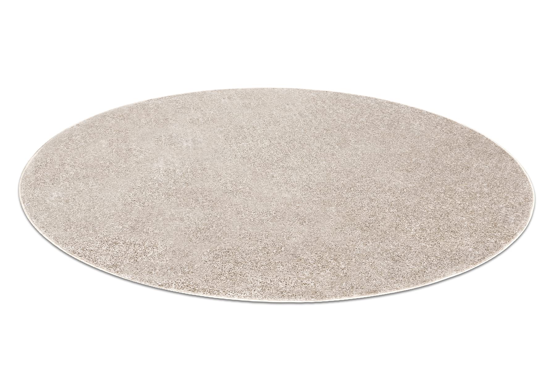 rugsx Alfombra Santa FE para salón y Dormitorio Beige Redondo 150 cm