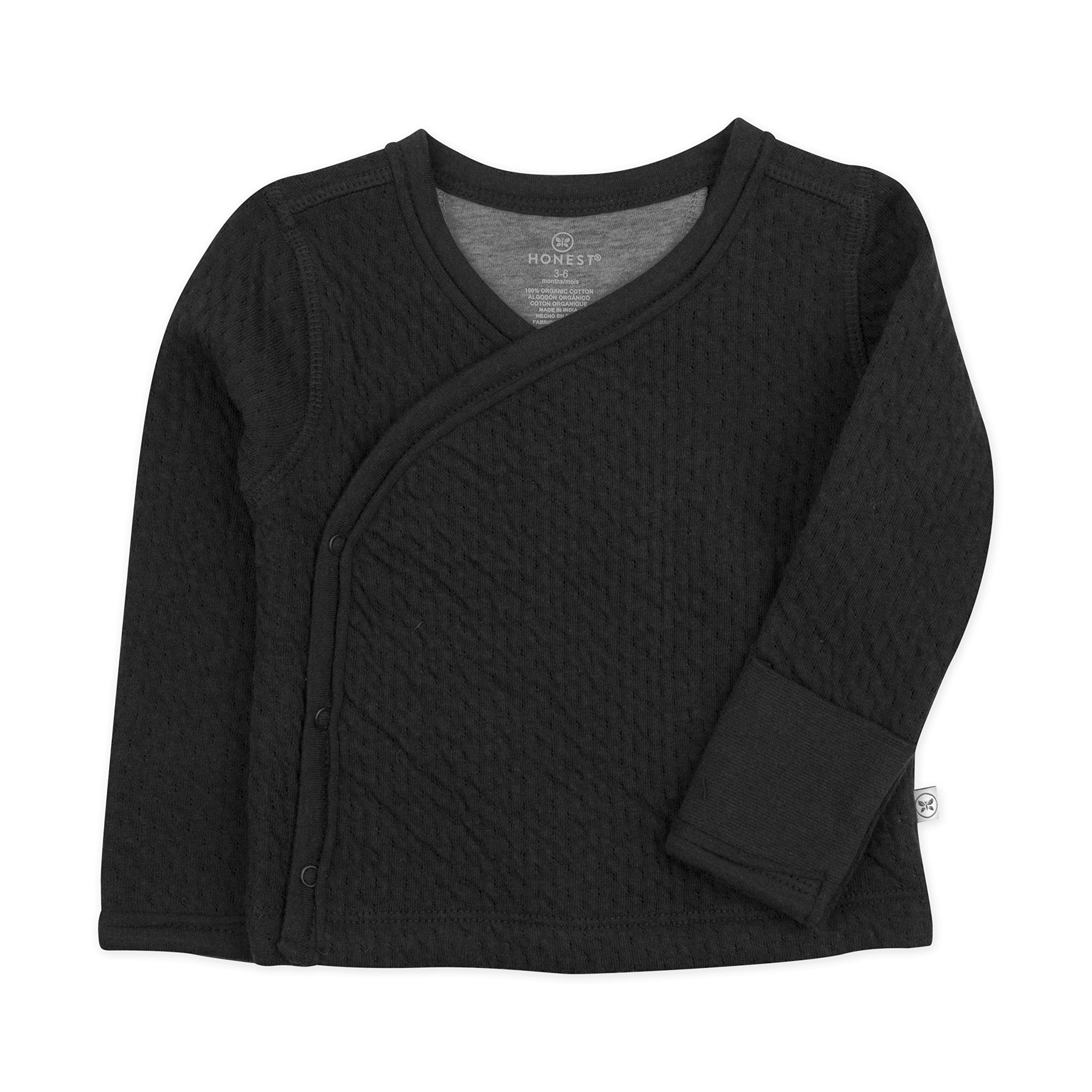 HonestBaby Baby Side-Snap Matelasse Mini Quilted Cozy 100% Organic Cotton Top