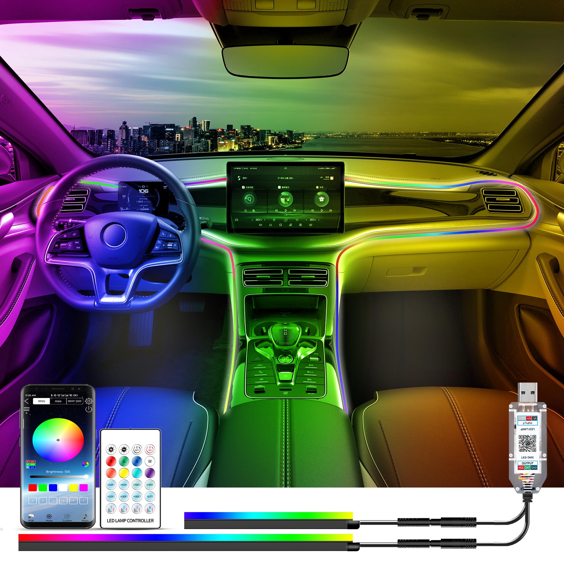 KIT LED ILLUMINAZIONE AMBIENT PORSCHE MACAN DAL 2021