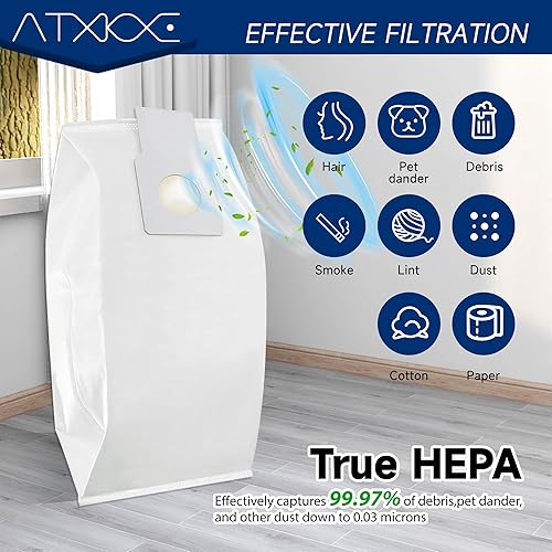 Miniatura 4 de Paquete de 12 bolsas de repuesto de polvo para aspiradora Kenmore 53294 50688 Type O Bag