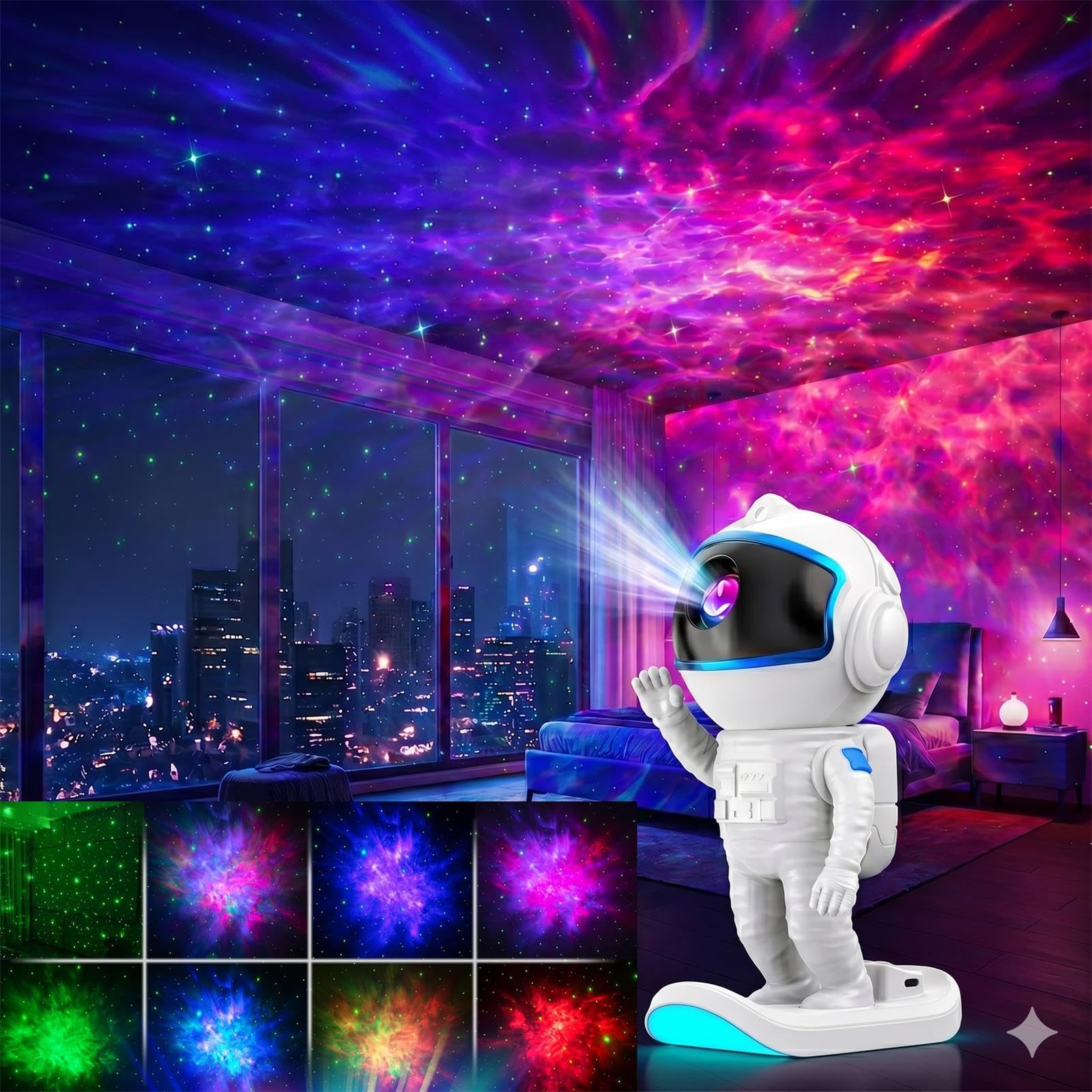Galaxy Projector, Star Projector Night Light with Timer and Remote