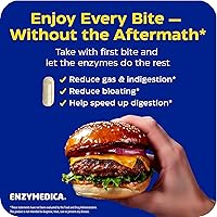 Vista 4 de Enzymedica Digest Gold + ATPro, fórmula enzimática de máxima fuerza, evita la hinchazón y los gases, 14 enzimas clave incluyendo amilasa, proteasa