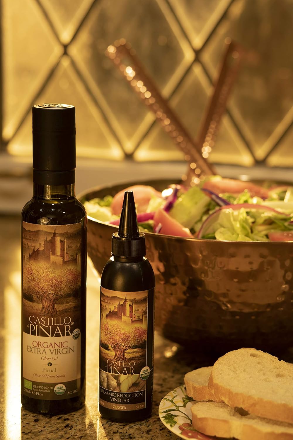 Castillo de Pinar 3-Pack Ginger Balsamic Reduced Vinegar, 150ml Non GMO
