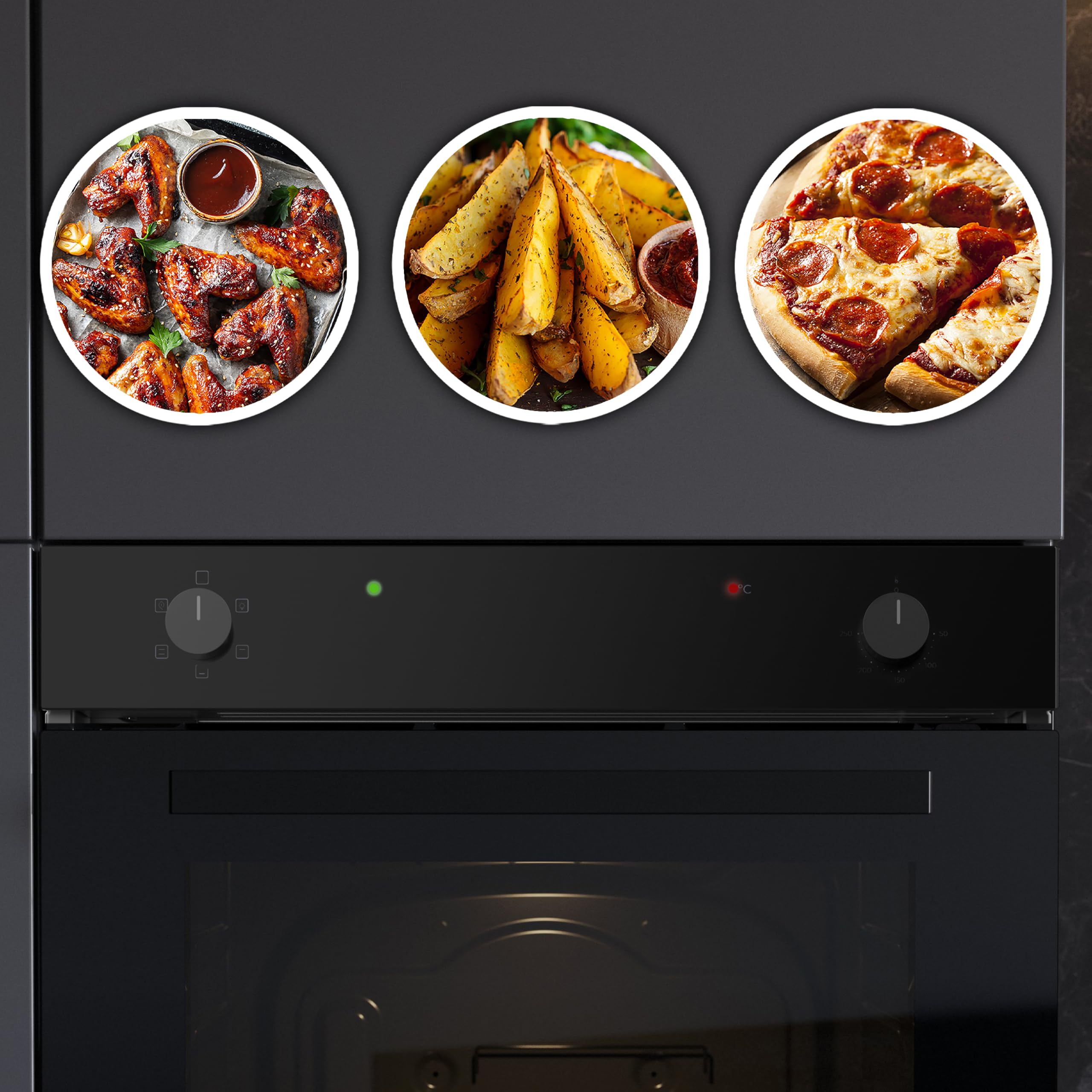 Cecotec Forno da Incasso Convenzionale 77L Bolero Hexa C126000 Dark Inox A. 2800W, 4 Funzioni, Modalità Convezione, Steam Base X2, Basso Consumo, Facile Pulizia, 5 Posizioni