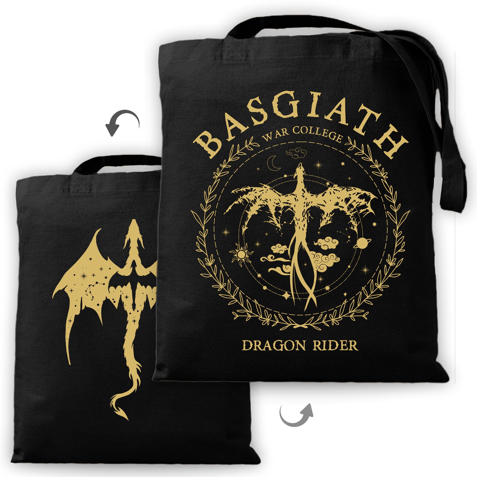 YOU FOUND ME Canvas Tote Bag Dragon Ridder Inspired Gift, Reusable Grocery Bag Shopping Bags Shoulder tote Bag- Fly or Die