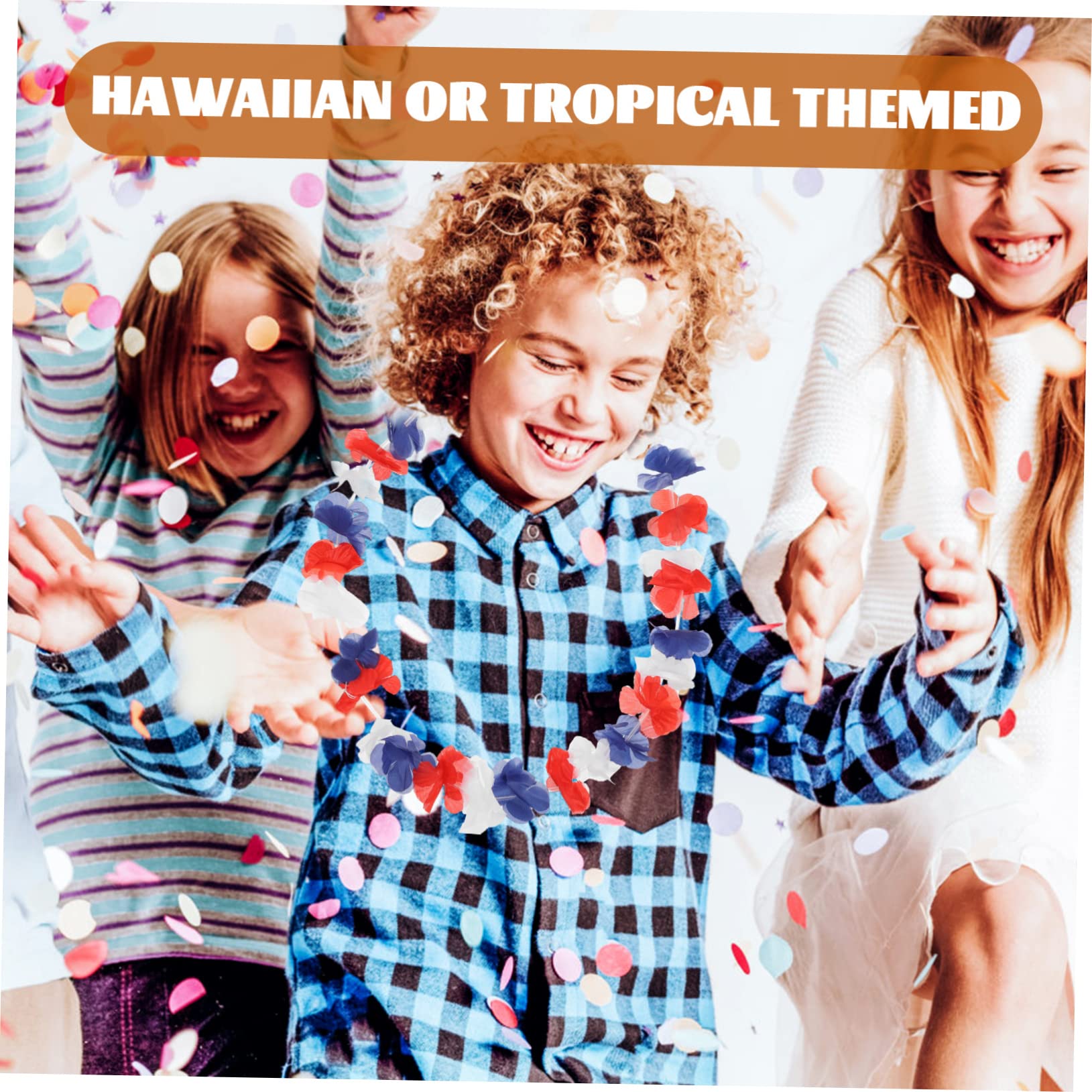 Ciieeo 1 Satz Hawaii Party Dekorationen Teiliges Mit Blumenkränzen Armbändern Und Stirnbändern Für Erwachsene Für Luau Feiern Sommerpartys Und Tropische Themen Events 72 Stück