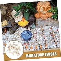 Vista 9 de Uonlytech 100 piezas de decoración para el hogar, cercado decorativo para el hogar, valla decorativa, mini valla en miniatura, adorno de valla