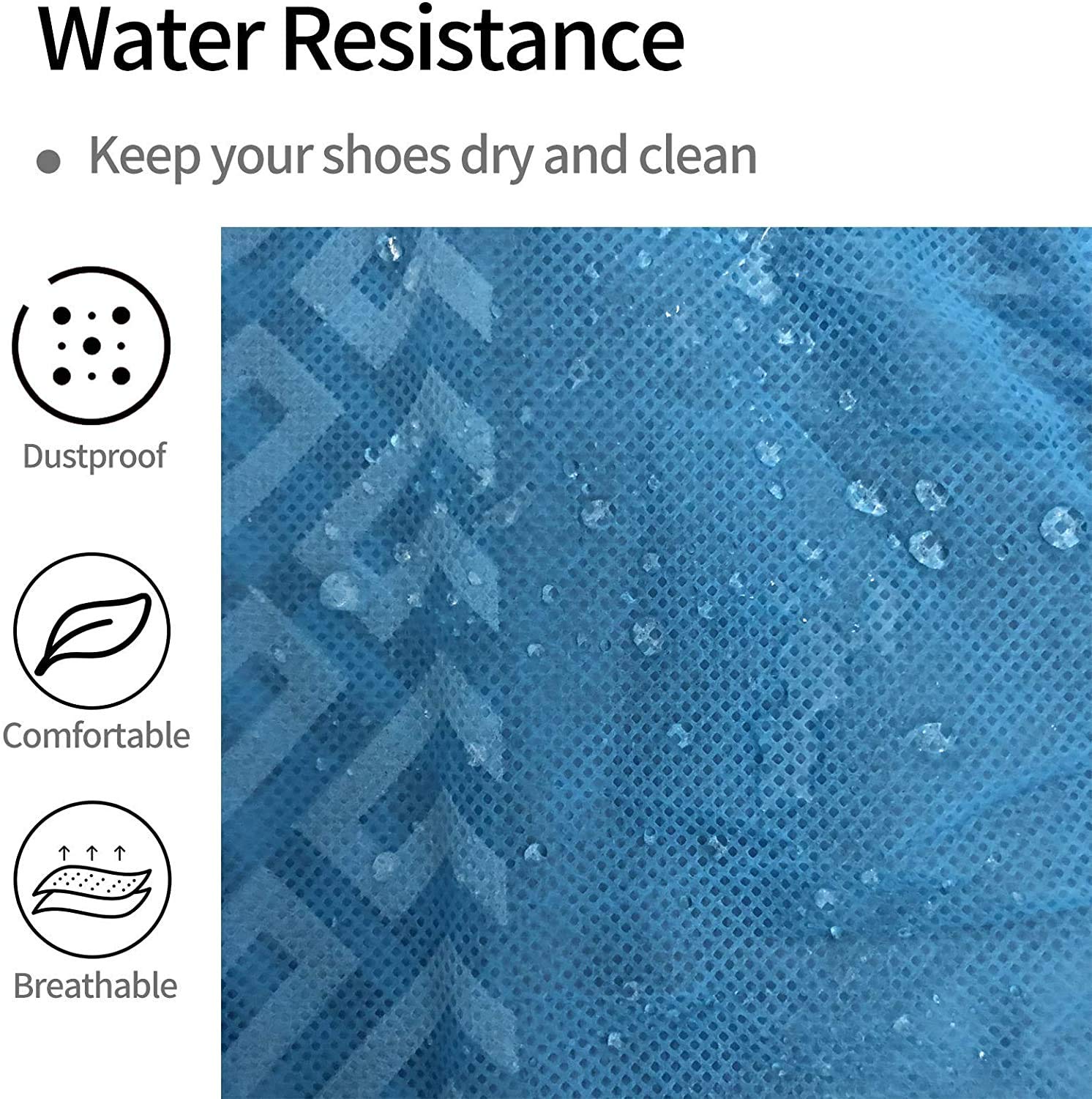 Haffey Ryan Disposable Shoe Covers with Anti-Skid Traction (Case of 1000)