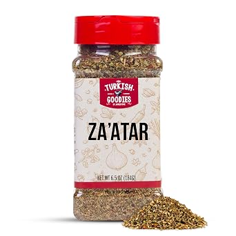 Zaatar Spice Blend 6.5 oz, Turkish Goodies Zaatar Seasoning with Sumac