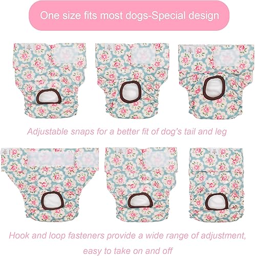 Miniatura 2 de CuteBone - Pañales para perras, paquete de 3 unidades para perritas, talla S, D14S