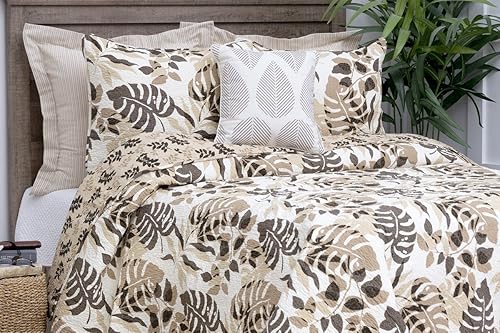 Miniatura 3 de C&F Home Silhouette - Juego de edredón de 3 piezas para verano, playa, océano, costero, reversible, lavable a máquina, ligero, juego de 3 piezas,