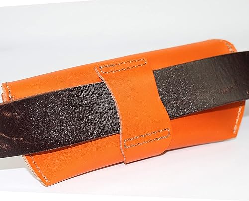 Miniatura 4 de DK86 Genuine Leather Glasses Case Sunglasses Pouch Eyeglass Case for Men and Women