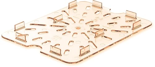Carlisle FoodService Products 1043513 StorPlus Estante de drenaje de alto calor, tamaño medio, ámbar