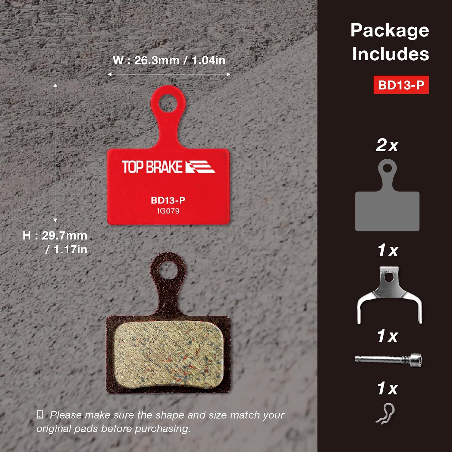 TOP BRAKE Disc Bike Brake Pads Compatible with Shimano XTR-M9100 RX400/810 Tektro HD-R310 510 TRP-Hylex