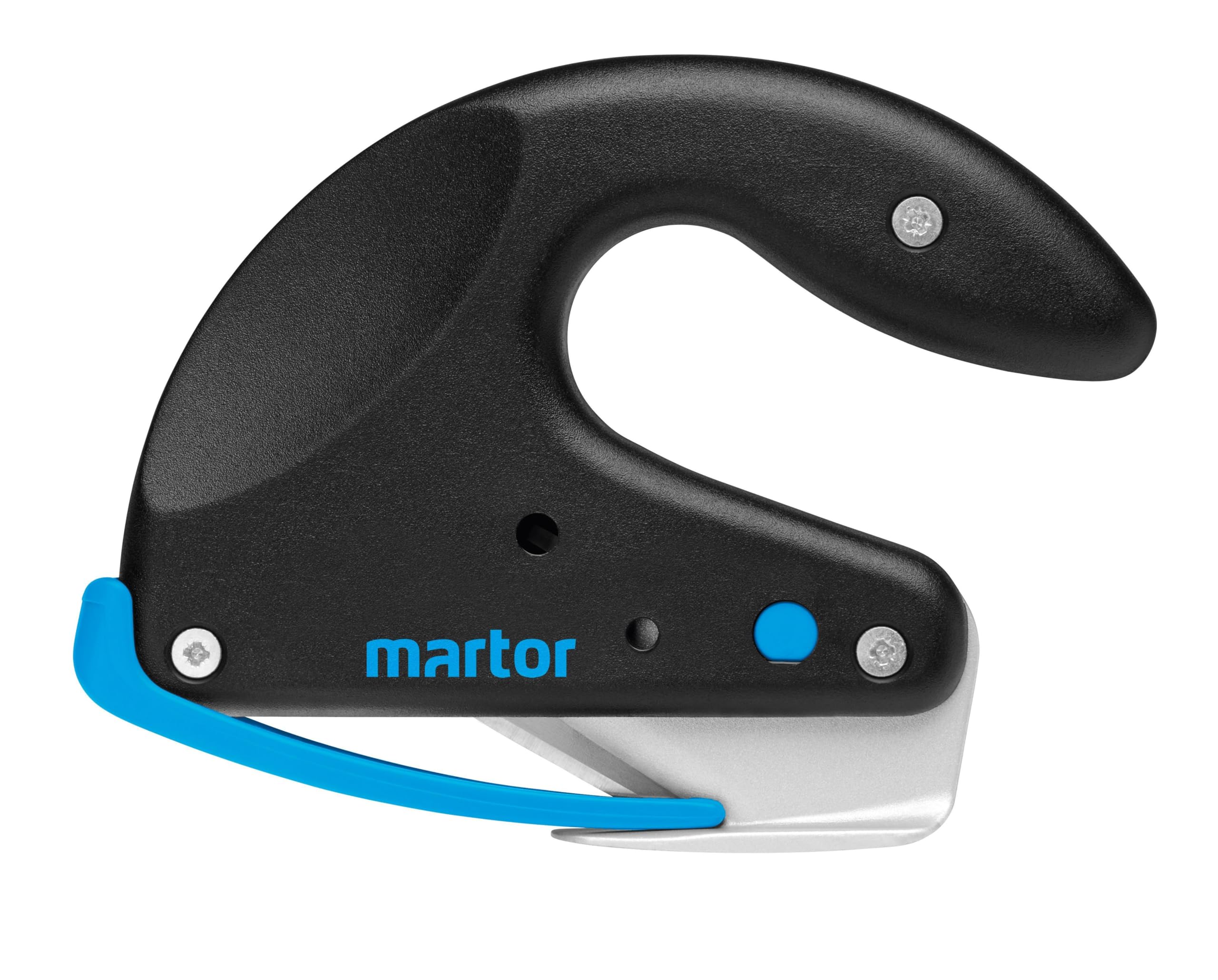 Martor Schwarz Secumax Opticut Safety Knife With Industrial Blade, Foam And Foil Knife With Teflonized Sliding Base, Cutting Depth Max. 7 Mm