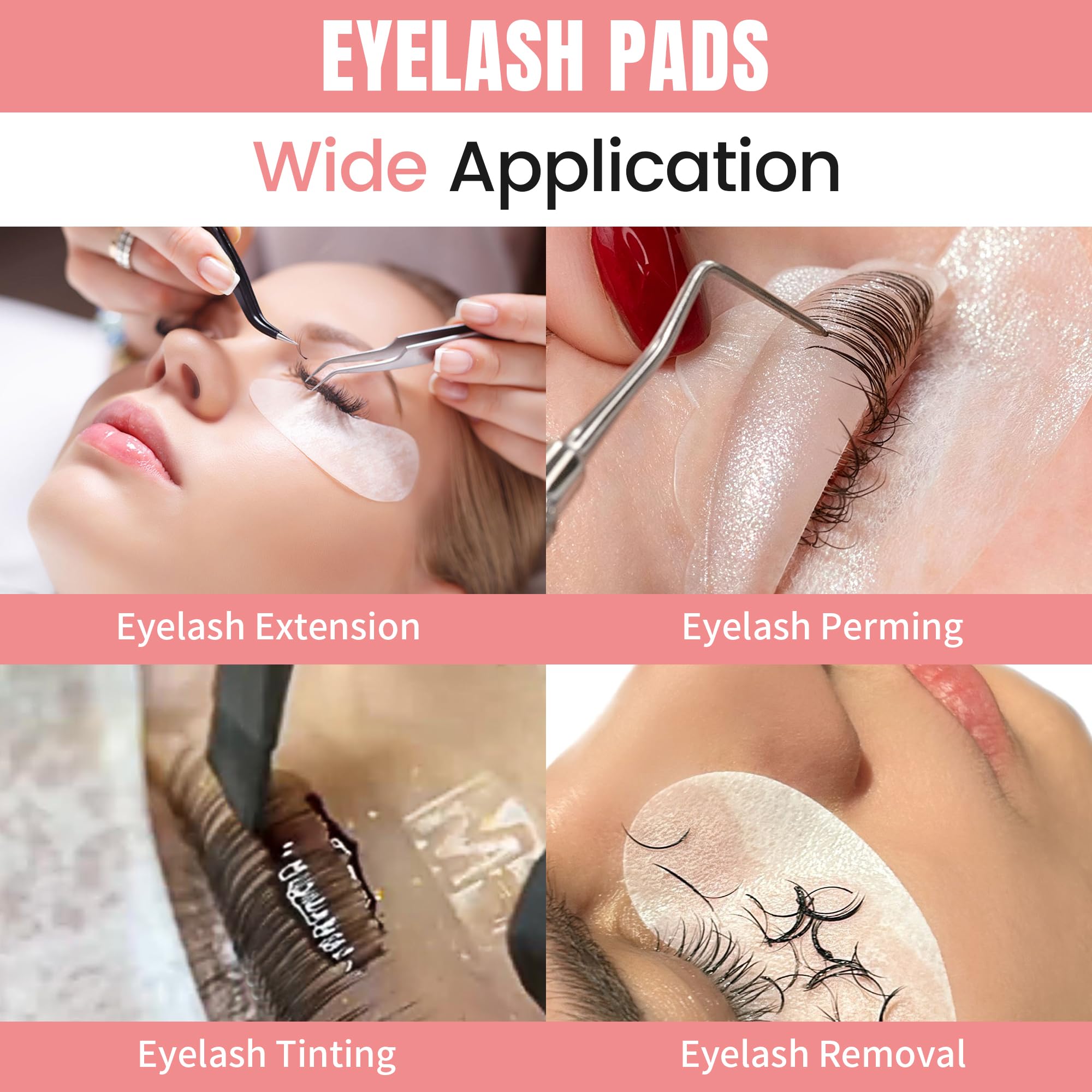 100 Paia Patch Occhi per Extension Ciglia Gel Patches per Lash Tech(V Pads,BEAUTY)