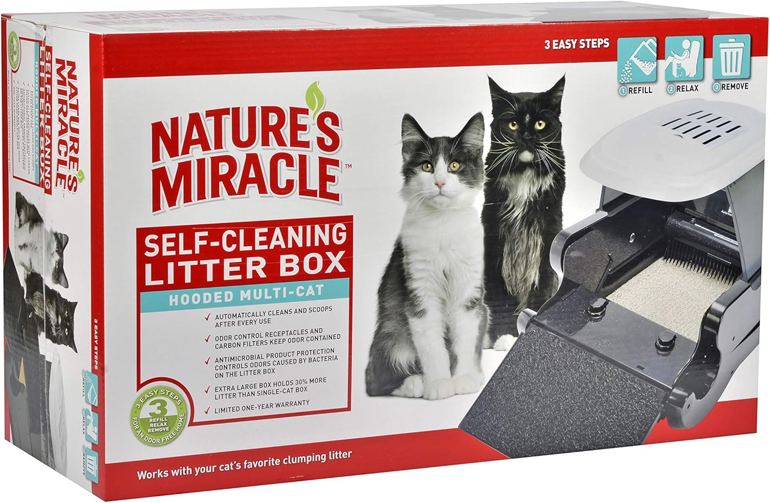 self cleaning litter boxes for multiple cats