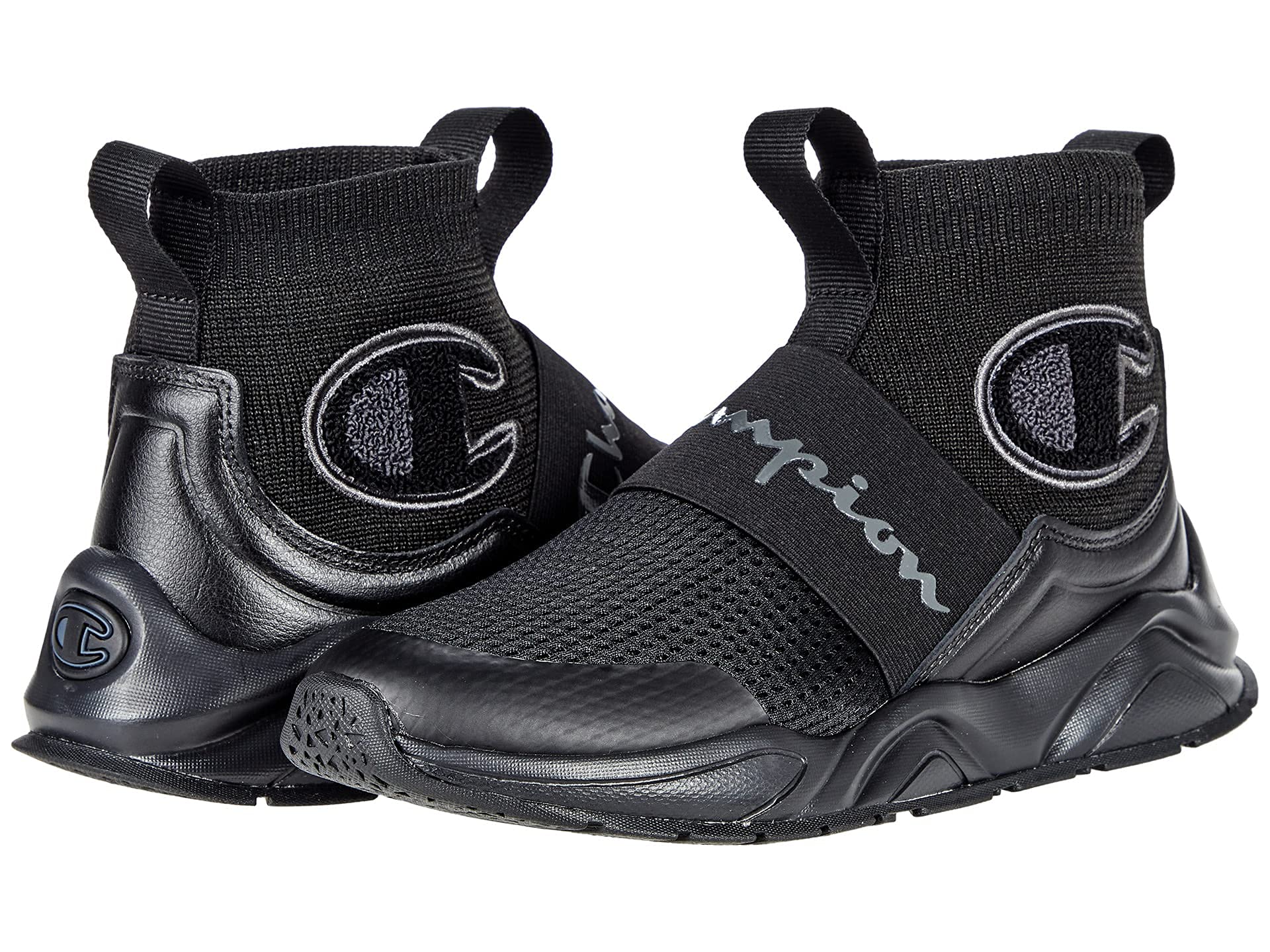 Champion Rally Pro (Little Big Kid) Sneaker, Black, 7 US Unisex