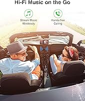 Vista 6 de Kinivo BTC450 juego de entrada auxiliar Bluetooth, manos libres, para autos (3,5 mm) - Admite AptX