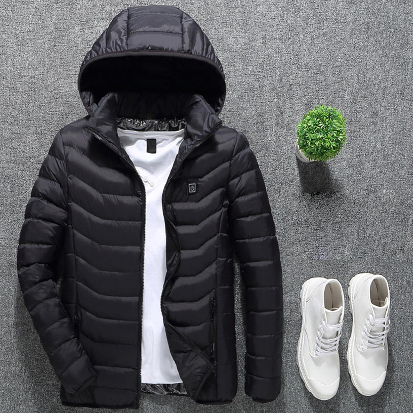 Cappotto Riscaldante Elettrico Impermeabile Inverno Outdoor Giacche 3 Livelli Uomo Riscaldato per Campeggio Inverno Riscaldato